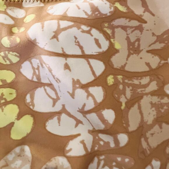 Aerie Tan White Floral Scoop Bralette Bikini Top Coastal Swim XL - Picture 5 of 8